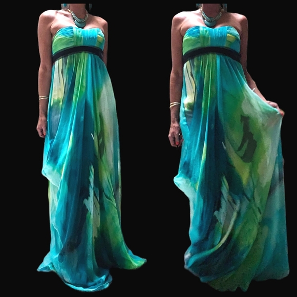 BCBGMaxAzria | Dresses | Gorgeous Bcbg Green Blue Watercolor Sheer Strapless Maxi Dress Size 4 | Poshmark BCBGMaxAzria | Dresses | Gorgeous Bcbg Green Blue Watercolor Sheer Strapless Maxi Dress Size 4 | Poshmark